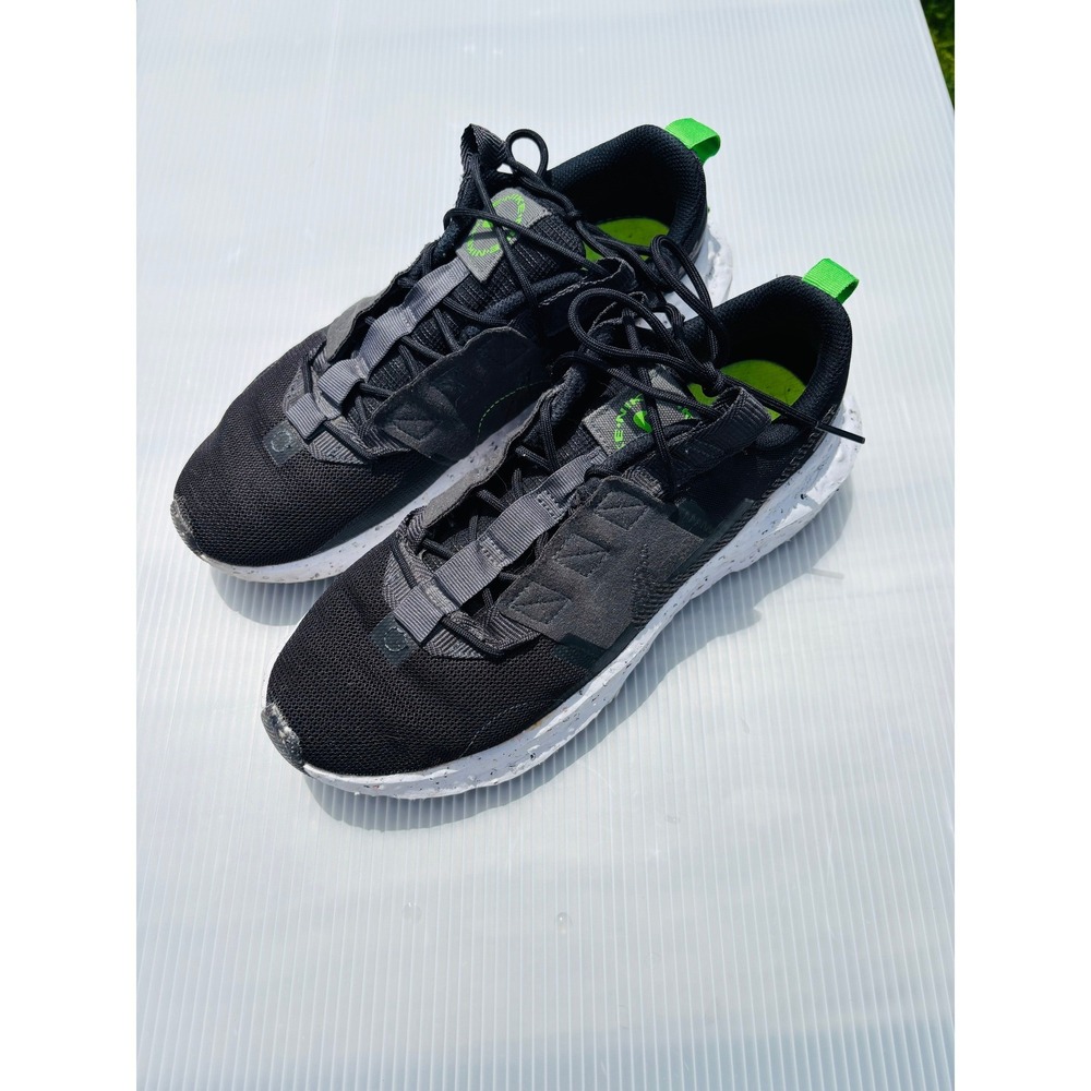 Nike Crater Impact Sneakers Mens 10 Black Green CW2386-001 Running Shoes